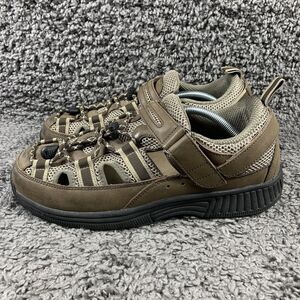 Orthofeet Clearwater Sandals Orthopedic Brown Leather Straps Sz 10.5 2E